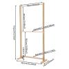 anezdbozr Garment Racks, Wooden Children Garment Clothes Rack, Armoire Display Stand Pet Cloth Organizer,Hanging Rack, Load bearing Capacity 66.13lbs, Display And Store Children'S or Pets' Clothing view 2