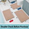Arotive Memory Foam Bathroom Rug Mat 47x17, Ultra Soft and Absorbent Bath Mat, Machine Wash Dry, Comfortable Bath Rug Carpet for Bathroom Floor, Tub and Shower, Camel view 2