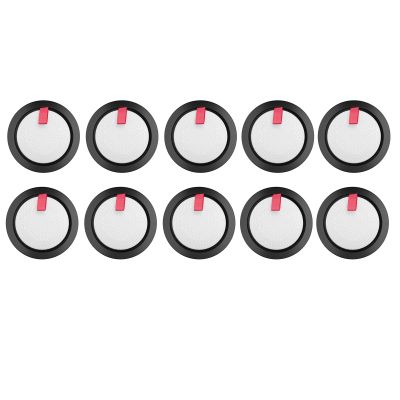 E1 Vacuum Cleaner Replacement Filter, 10-Pack Set, White