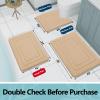 Arotive Memory Foam Bathroom Rug Mat 47x24, Ultra Soft and Absorbent Bath Mat, Machine Wash Dry, Comfortable Bath Rug Carpet for Bathroom Floor, Tub and Shower, Beige view 2