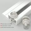 GZDXBF Self Adhesive Curtain Track Room Divider Ceiling Track Sliding Curtain Rail for Living Room Bedroom Drop Ceiling Shower - No Drill, Screws(140cm-55.1in) view 3