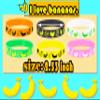 ATSMOICY 24PCS Banana Rubber Bracelets Silicones Wristbands Fruit Party Themed Birthday Party Favors Supplies Decorations view 2