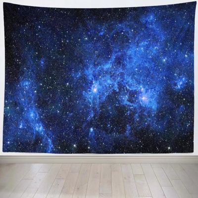BELECO Large Galaxy Tapestry Blue Starry Sky Tapestry Wall Hanging Psychedelic Universe Space Tapestry Wall Dcor Mysterious Nebula Stars Tapestry for Ceiling Bedroom Living Room Dorm Decor