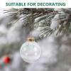 ABOOFAN 6pcs Shatterproof Christmas Ornaments Transparent Decorative Hanging for Xmas Tree Holiday Parties Weddings and Home Decoration view 3