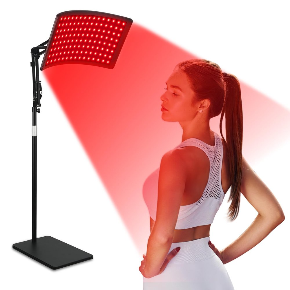 Doinart Red Light Therapy for Body, Adjustable Infrared Light Therapy Lamp with Stand - 660nm Red Light and 850nm Near Infrared Light Lamp Device for Facial and Body Skincare