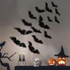 Generic 128PCS Bats Wall Decor Halloween Decorations,Halloween Bats Stickers Wall Decals 3D Bat Cutouts Wall Stickers Halloween Decor Party Supplies 4 Sizes (80pcs) view 2