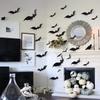 Generic 128PCS Bats Wall Decor Halloween Decorations,Halloween Bats Stickers Wall Decals 3D Bat Cutouts Wall Stickers Halloween Decor Party Supplies 4 Sizes (80pcs) view 3