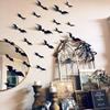 Generic 128PCS Bats Wall Decor Halloween Decorations,Halloween Bats Stickers Wall Decals 3D Bat Cutouts Wall Stickers Halloween Decor Party Supplies 4 Sizes (80pcs) view 4