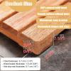 Kunovo Fan-Shape Bathroom Mat, Waterproof Wood Grille Slats Shower Platforms, Easy Clean Multifunctional Bath Drain Board for Potted Plant Stands(90cm/35.4" x110cm/43.3") view 3