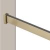 Blazea Brushed Metal Closet Rod, Closet Bar for Hanging Clothes, Cloakroom Space Saving Wardrobes Garment Pole, Heavy Duty Closet Organizer Valet Rod(Gold,100cm(39 3/8")) view 1