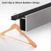 Blazea Brushed Metal Closet Rod, Closet Bar for Hanging Clothes, Cloakroom Space Saving Wardrobes Garment Pole, Heavy Duty Closet Organizer Valet Rod(Gold,100cm(39 3/8")) view 4