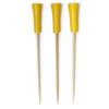 BambooMN Decorative Golf Tee Bamboo Cocktail Sandwich Skewer Picks - 4.25" - Yellow - 10,000 Pieces view 1