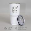 Custom insulated promotional logo tumbler bottle, personalized coated stainless steel drinking bottle, corporate gift marketing thermal cup for business (30oz tumbler) view 2