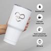 Custom insulated promotional logo tumbler bottle, personalized coated stainless steel drinking bottle, corporate gift marketing thermal cup for business (30oz tumbler) view 3