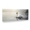Sense Canvas Swan Elegant Silhouette 99 Canvas Art - Home Decor Wall Art Print Poster Painting Small 20x8 / 1.5" view 1
