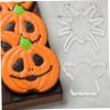 BEBEMOKO 12pcs Stainless Steel Ghost Broom Cookie Cutters for Halloween Baking Adorable Reusable Biscuit Molds for Boys and Girls and Adults for Cookies and Pancakes view 2