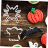BEBEMOKO 12pcs Stainless Steel Ghost Broom Cookie Cutters for Halloween Baking Adorable Reusable Biscuit Molds for Boys and Girls and Adults for Cookies and Pancakes view 3