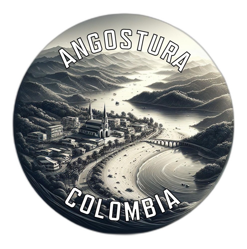 Angostura Colombia Souvenir Decorative Flat Magnet 3-Inch