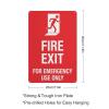 Fire Exit For Emergency Use Only Sign Warning Sticker-Security Sign Outdoor Sign 12 X 8 Inches view 2