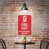 Fire Exit For Emergency Use Only Sign Warning Sticker-Security Sign Outdoor Sign 12 X 8 Inches view 4