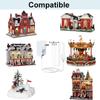 4.5V Lemax Power Adapter Compatible with Lemax Lighted Accessory 94566 94563 94564 94565 74295 74269 74707 84428 44242 Christmas Halloween Village Lights Micro Lighting Building Decor 4 Output White view 2