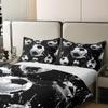 Feelyou Kids Boys Football Soccer Comforter Cover Full Size Sports Game Soccer Comforter Cover for Teens Boys Girls Black White Soccer 100% Cotton Duvet Cover,No Comforter view 4