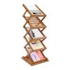anezdbozr Foldable Bamboo Magazine Rack - 5-Layer Portable Pop-up Display Stand, Literature, Catalog Holder for Trade Show, Office, Retail Store view 1