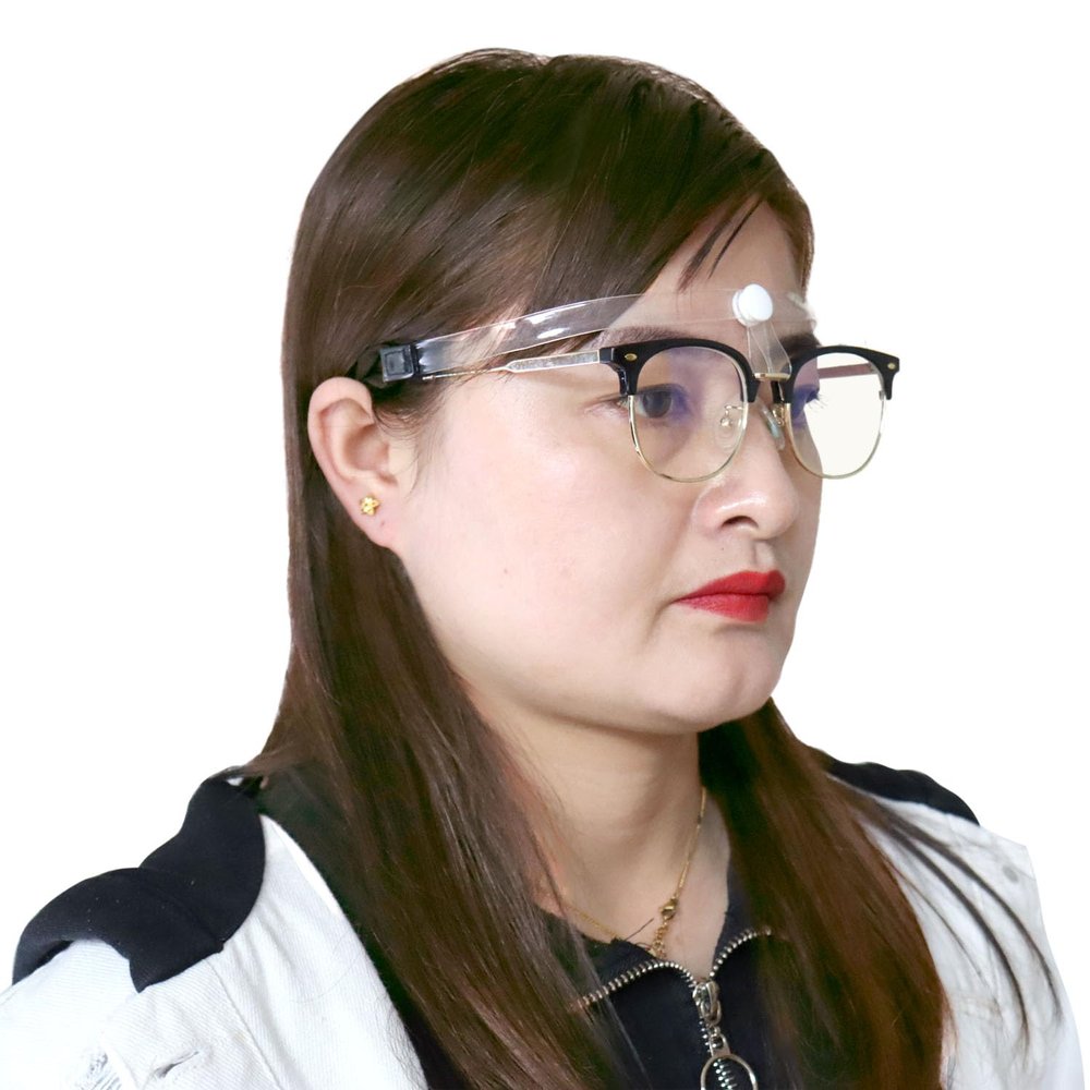 2 Pack Rhinoplasty Glasses Holder with Transparent Headwear Eyeglass Suspension for Post Nasal Surgery Rhinoplasty Septoplasty Recovery Nose Recovery