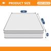 12 Inch Innerspring Mattress in a Box with Bamboo charcoal Gel Memory Foam, Gel Memory Foam and Individually Pocket Innerspring Mattress in a Box for Motion Isolation, CertiPUR-US Certified (Full) view 2