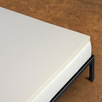 Pure Green Natural Latex Mattress Topper w/Jersey Cover - Firm - 2 Inch - Twin XL Size (GOTS Certified Organic)