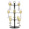 LUMINFLY Stand Rack Hanging Metal Cup High-Footed - Holder Glass Wine Holders 12 - Tier 3 Stand, Tree Cocktail - Ideal for Wine Glasses and Storing Displaying view 1