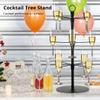 LUMINFLY Stand Rack Hanging Metal Cup High-Footed - Holder Glass Wine Holders 12 - Tier 3 Stand, Tree Cocktail - Ideal for Wine Glasses and Storing Displaying view 2