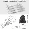 Clothes Pins Heavy Duty Outdoor, 40 Pcs Stainless Steel Clothespins, Metal Clips Heavy Duty for Hanging Clothes, Clothes Clips, Laundry Clips, Stainless Steel Clips for Clothes view 2