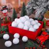 Elcoho 200 Pieces 2 Inch Fake Snow Fight Ball Artificial Snow Xmas Party Supplies Winter Snowball Fight Games Indoors view 4