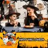 10PCS Halloween Cookie Cutters Set - Skull Bat Candy Corn Pumpkin Ghost Cookie Cutter Shaped, Holiday Stainless Steel Halloween Cookies Cutters Metal Baking Cutter Molds for Party Decorations view 3