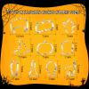 10PCS Halloween Cookie Cutters Set - Skull Bat Candy Corn Pumpkin Ghost Cookie Cutter Shaped, Holiday Stainless Steel Halloween Cookies Cutters Metal Baking Cutter Molds for Party Decorations view 4