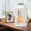 HN HAIINAA Memorial Lantern for Loss of Daughter - Sympathy Gift with LED Candle view 2
