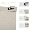 MoDanCeQ Cordless Roller Shades Blackout Blinds for Windows Room Darkening Roller Blinds with Free-Stop System, UV Protection Window Shades Window Blinds for Home and Office, Beige, 57" W x 68" H view 4