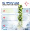 Bynbbur 3Pcs Fake Hanging Plants Artificial Vines, 20" Faux Greenery for Wall Home Room Table Wedding Indoor Outdoor Decoration, Light Green with Lavender view 4