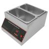 500W Electric Melting Pot for Chocolate w/Digital Display Control,Commercial Chocolate Warmer Melting Pot Chocolate Melter Pot Machine for Home or Bakery Use 2 Tanks for 26.46lb of Tempered Chocolate view 4