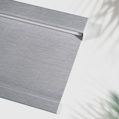 MoDanCeQ Cordless Roller Shades Blackout Blinds for Windows Room Darkening Roller Blinds with Free-Stop System, UV Protection Window Shades Window Blinds for Home and Office, Gray, 57" W x 68" H