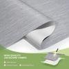 MoDanCeQ Cordless Roller Shades Blackout Blinds for Windows Room Darkening Roller Blinds with Free-Stop System, UV Protection Window Shades Window Blinds for Home and Office, Gray, 57" W x 68" H view 3
