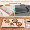 Fuloon Rollable & Portable Electric Warming Tray,Upgreaded Graphene Heating Food Warming Mat with Overload Protection and Storage Bag Made of Premium Silicone view 4