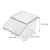 VOSAREA 4pc Tea Bag Organizer Storage Set Acrylic Tea Chest Organiser for Desktop view 3