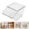 VOSAREA 4pc Tea Bag Organizer Storage Set Acrylic Tea Chest Organiser for Desktop view 4