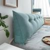 Eoieov Large Bolster Triangular Wedge Pillow Queen Size Body Positioners Support Reading Backrest Pillow for Headboard Day Bed Bunk Bed with Removable Cover,Aqua,59 * 8 * 20in view 1