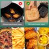 Air Fryer Paper Liners, 50 PCS Air Fryer Liners Disposable, 8" Square Baking Liner for 5-8 qt Airfryer Basket, Non-stick and Oil Proof Parchment Paper for Oven, Pans & Baking view 4