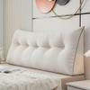 Eoieov Wedge Pillows Headboard Beige 39 * 20 * 8in Reading Pillow Backrest Pillows for Sitting Up in Bed Rest Large Triangle Bolster Cushion Velvet Daybed Pillow Lumbar Support Leg Positioning Pillow view 1