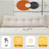 Eoieov Wedge Pillows Headboard Beige 39 * 20 * 8in Reading Pillow Backrest Pillows for Sitting Up in Bed Rest Large Triangle Bolster Cushion Velvet Daybed Pillow Lumbar Support Leg Positioning Pillow view 3