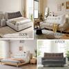Eoieov Wedge Pillows Headboard Beige 39 * 20 * 8in Reading Pillow Backrest Pillows for Sitting Up in Bed Rest Large Triangle Bolster Cushion Velvet Daybed Pillow Lumbar Support Leg Positioning Pillow view 4